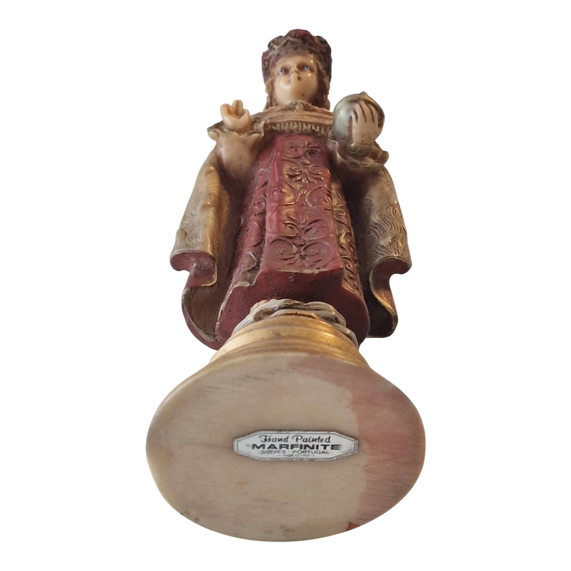 Menino Jesus de Praga em Marfinite Pintado à Mão 22 cm — Sirves, Portugal