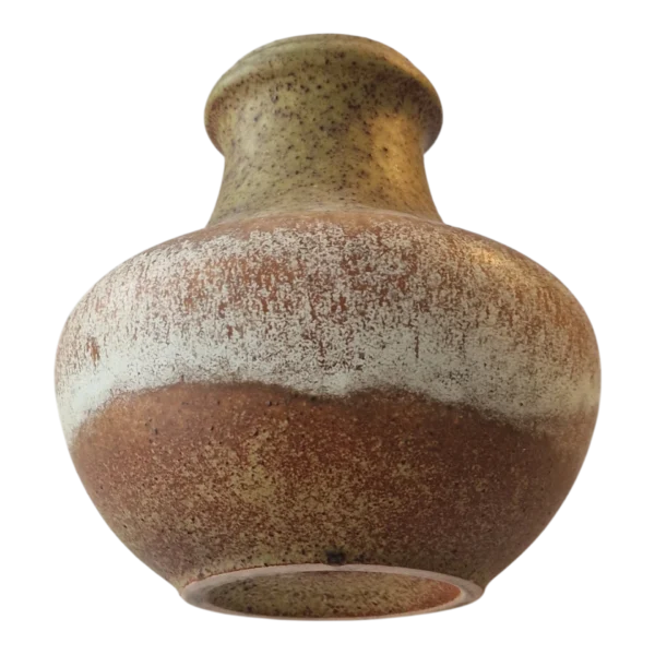 Vaso Scheurich Keramik 18,5 cm em Grés Fat Lava — Alemanha Ocidental, anos 60/70