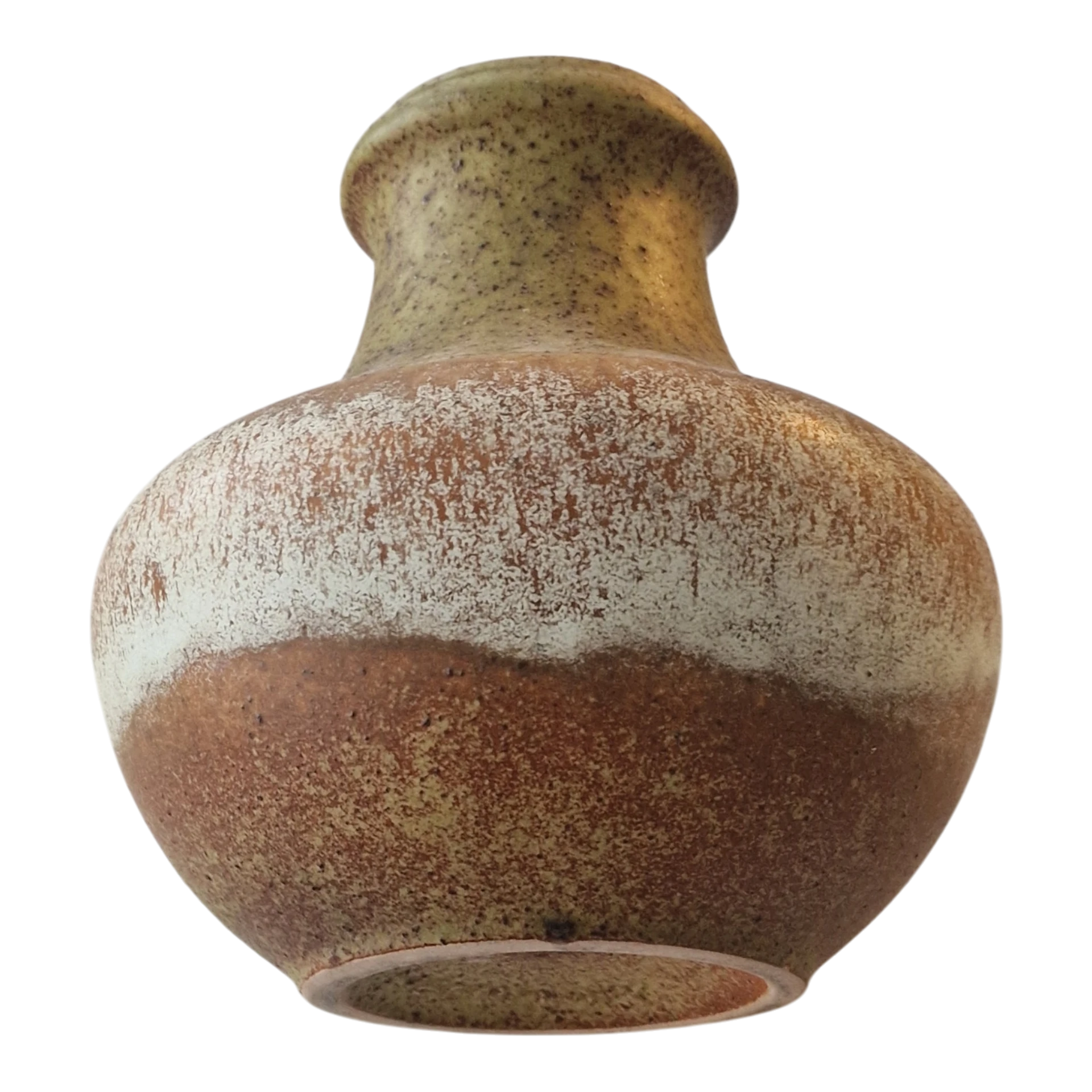 Vaso Scheurich Keramik 18,5 cm em Grés Fat Lava — Alemanha Ocidental, anos 60/70