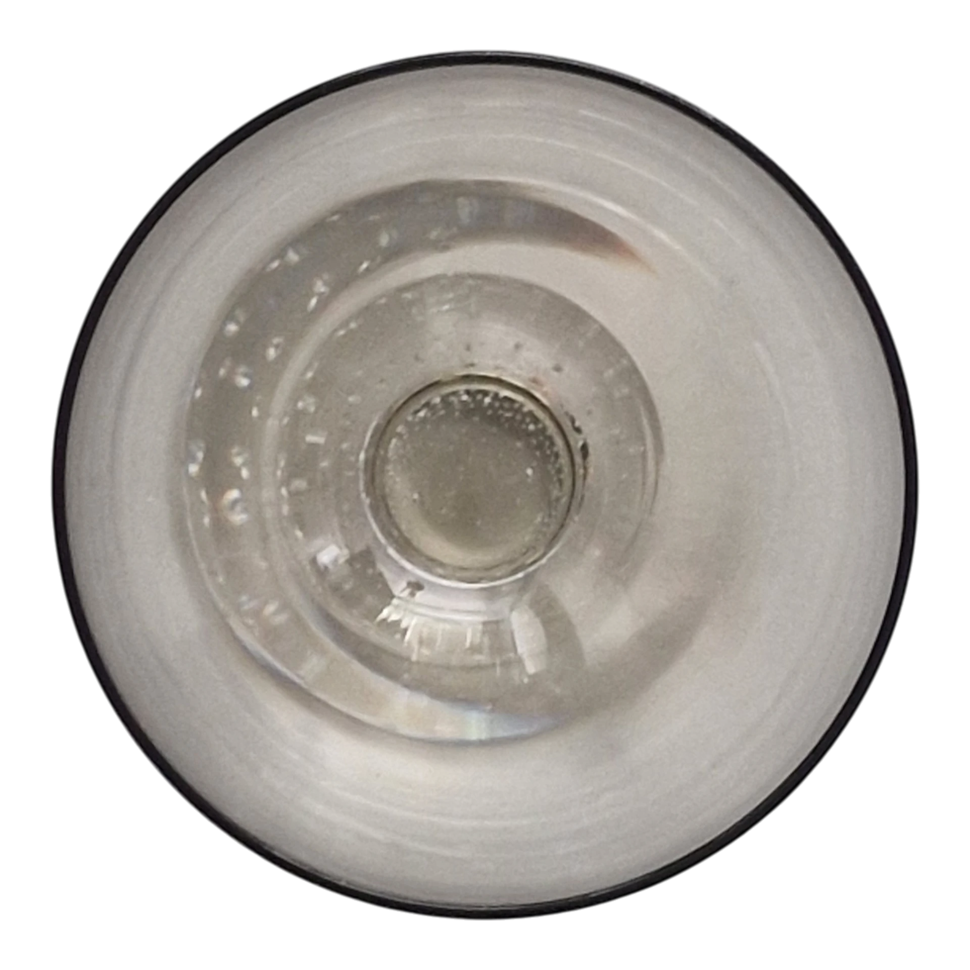 Conjunto de 6 Taças em Vidro Cinza com Pé Bubble Glass — séc. XX/XXI (Copy)