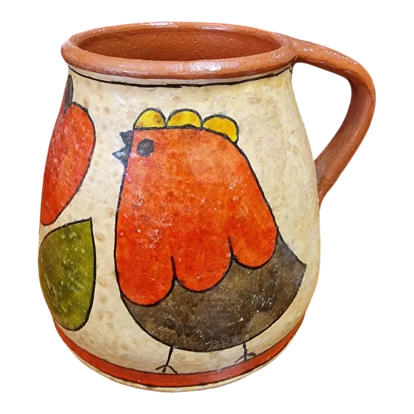 Caneca Folk em Cerâmica Portuguesa Carmo Saúde 11,5 cm — 1984