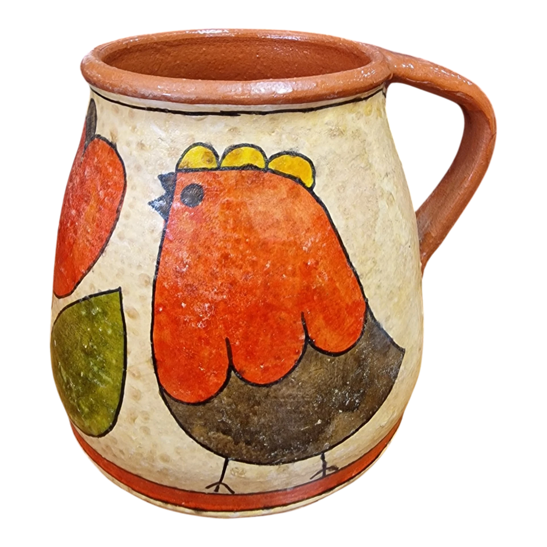 Caneca Folk em Cerâmica Portuguesa Carmo Saúde 11,5 cm — 1984