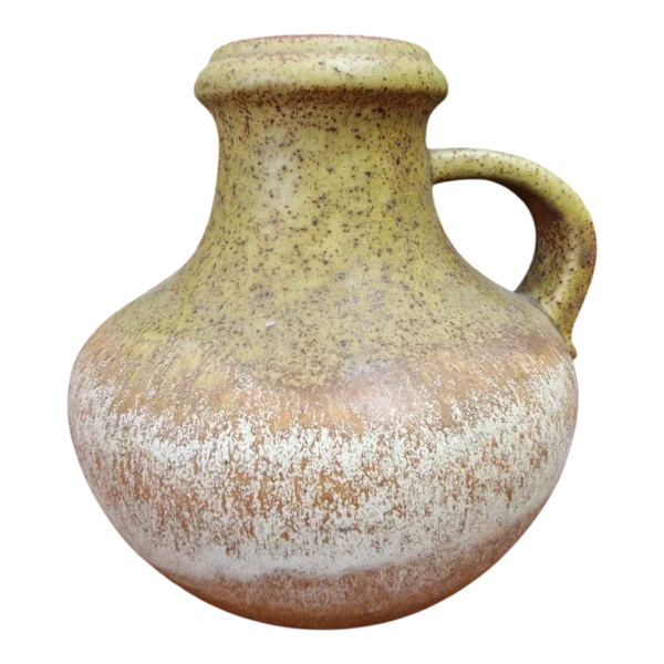Vaso Scheurich Keramik 18,5 cm em Grés Fat Lava — Alemanha Ocidental, anos 60/70