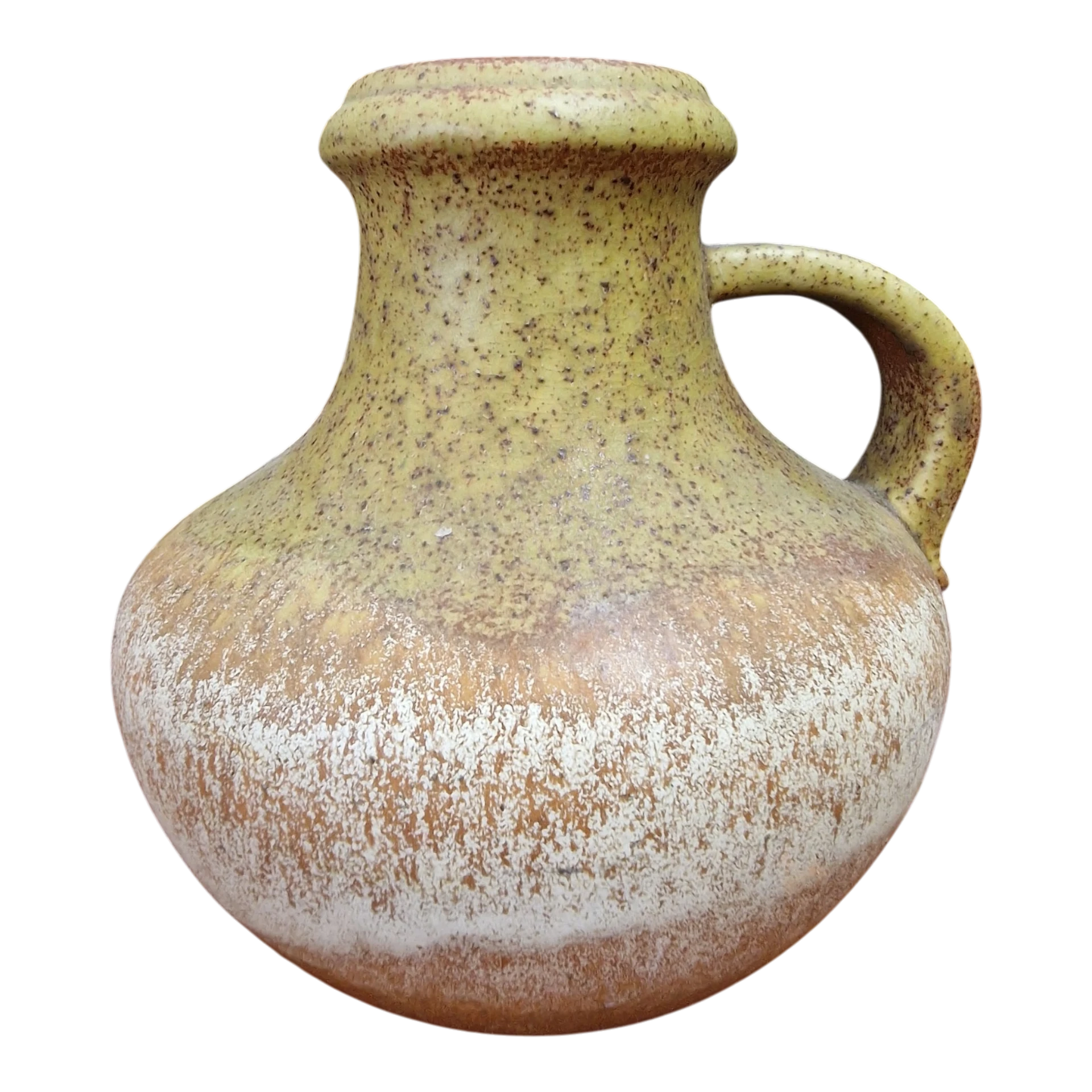 Vaso Scheurich Keramik 18,5 cm em Grés Fat Lava — Alemanha Ocidental, anos 60/70