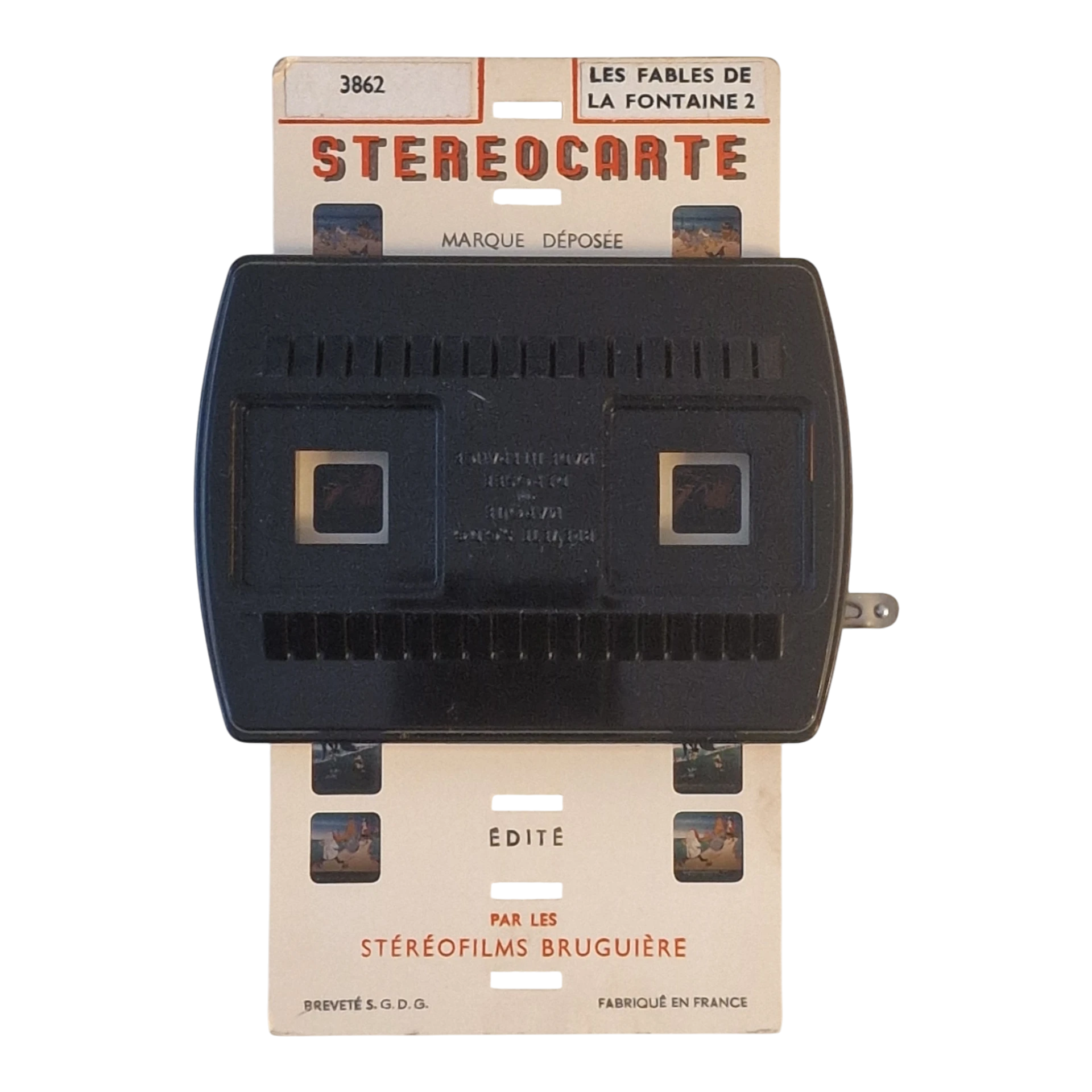 Conjunto Estereoscópico Vintage “Stereoclic Junior” com Estereocartes Bruguière Paris — França, c. 1950-1960