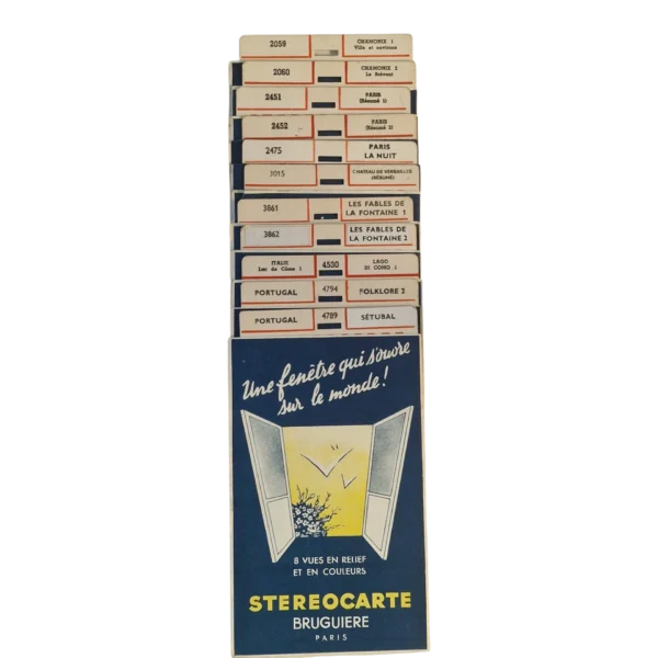 Conjunto Estereoscópico Vintage “Stereoclic Junior” com Estereocartes Bruguière Paris — França, c. 1950-1960 - Image 6