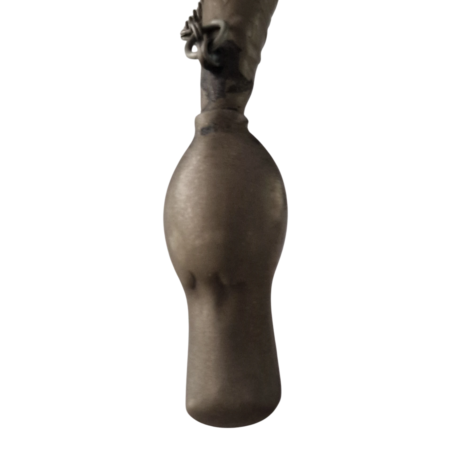 Corno de Beber Ornamental em Chifre Natural e Prata 800 24,5 cm — Europa Central, c. 1890-1930