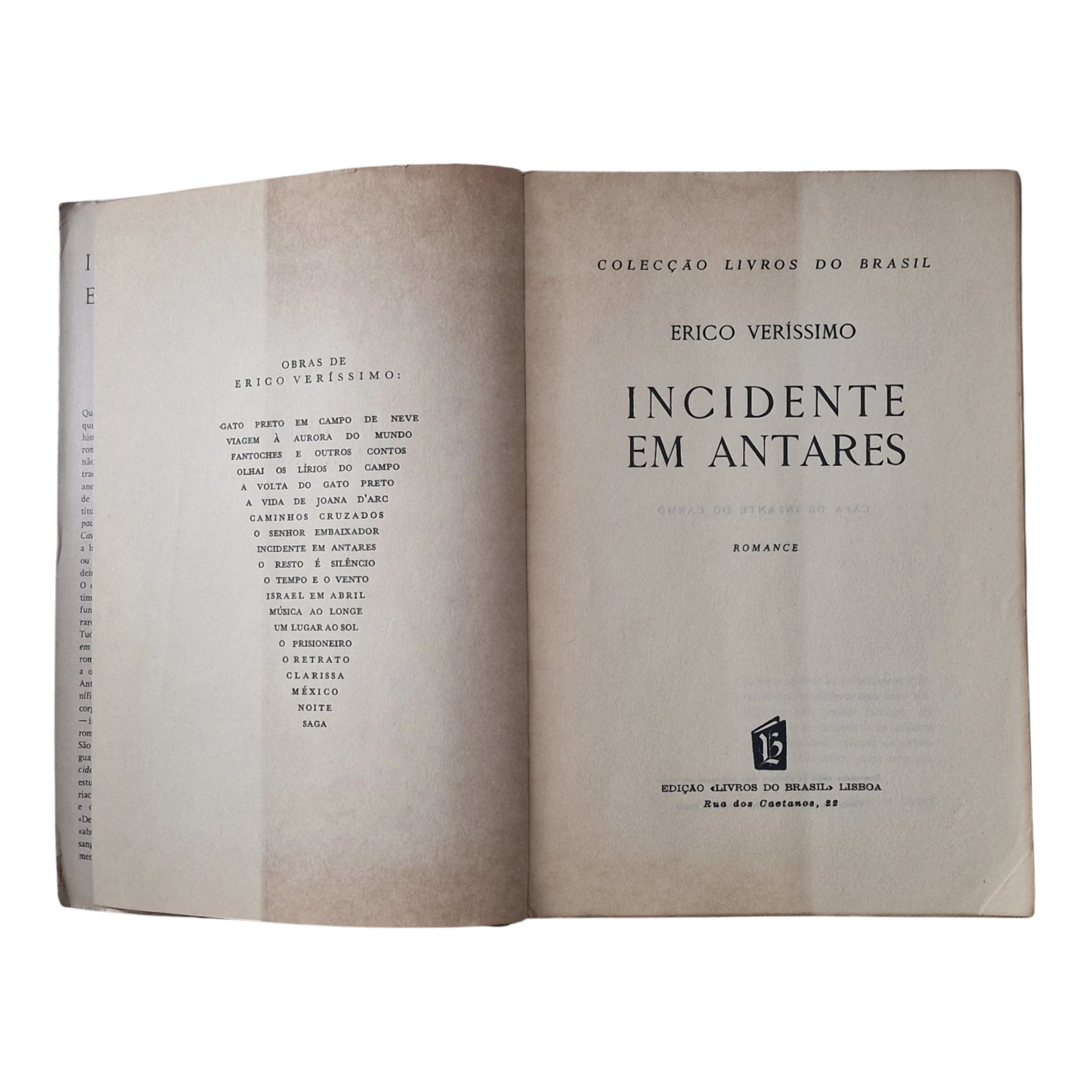 Incidente em Antares – Erico Verissimo - Edição Livros do Brasil - LEL