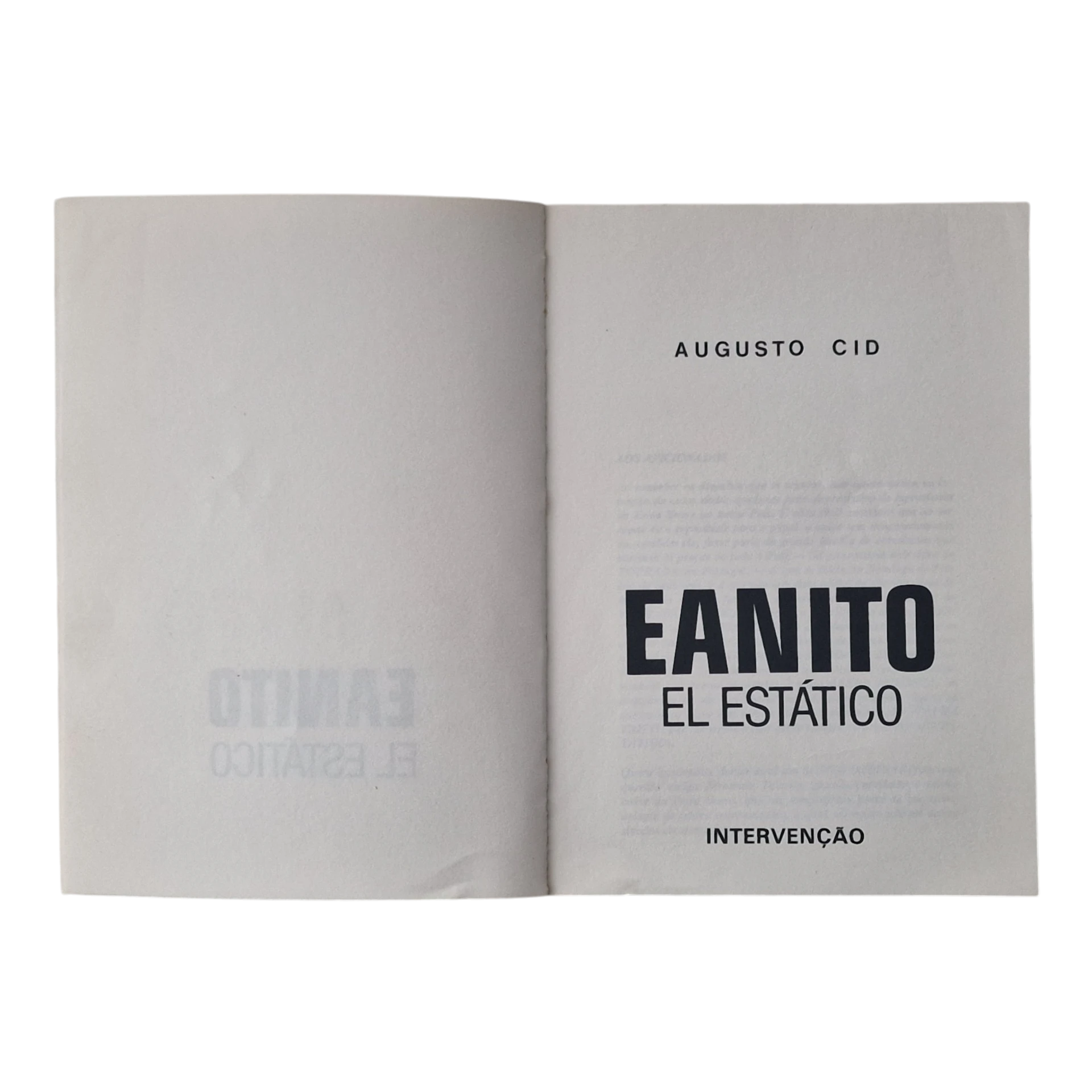 Eanito, el Estático – Augusto Cid – Intervenção – Humor Político e Cartoon