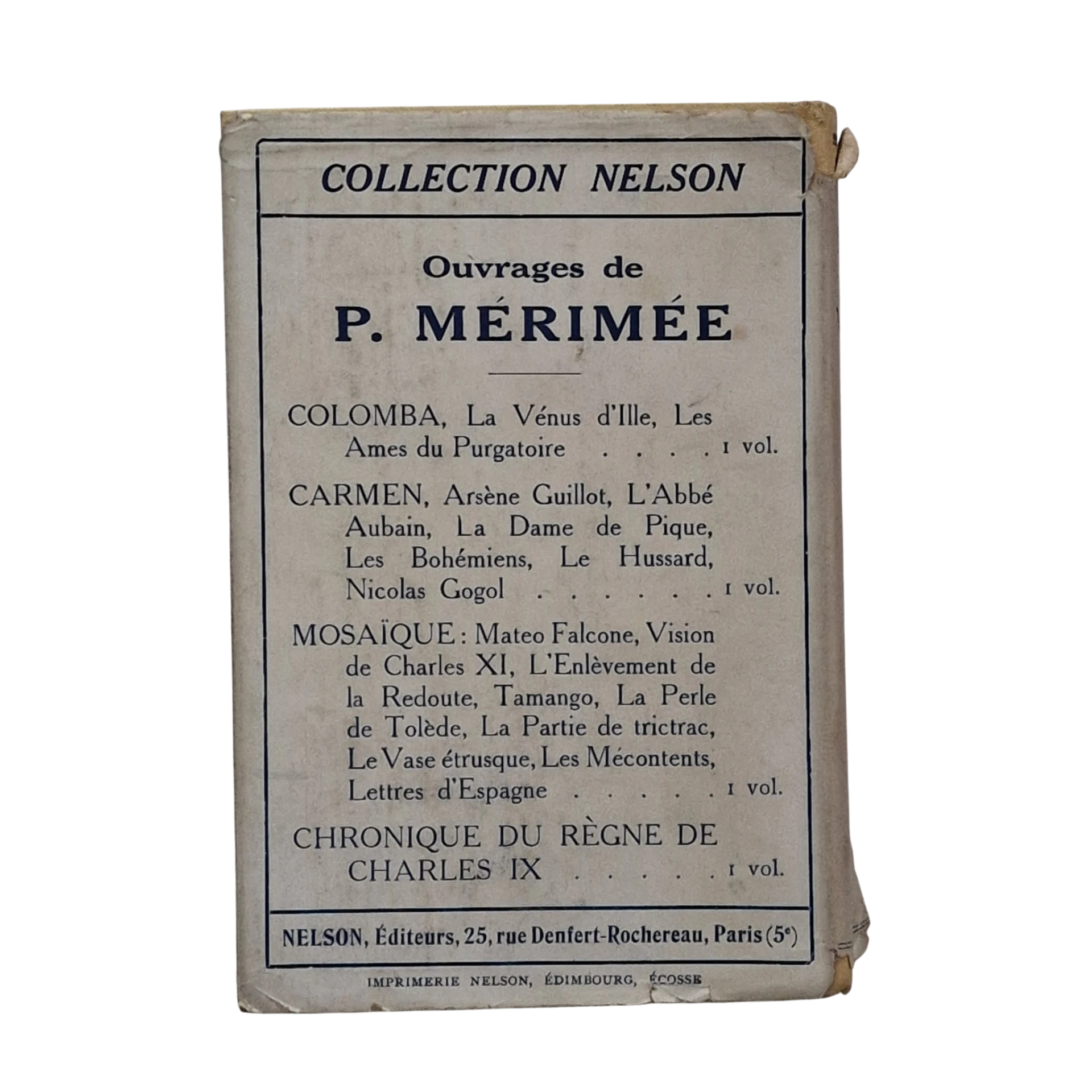 Le Marquis de Villemer – George Sand - Collection Nelson nº 287 - Paris 1934