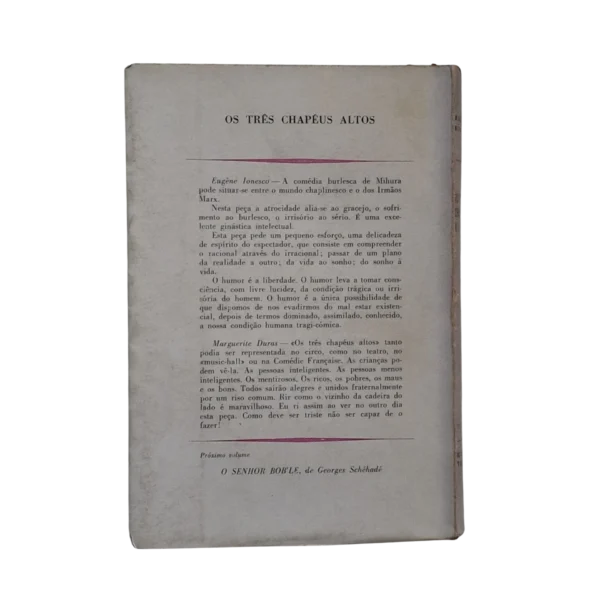 Os Três Chapéus Altos – Miguel Mihura - Teatro Minotauro - 1962