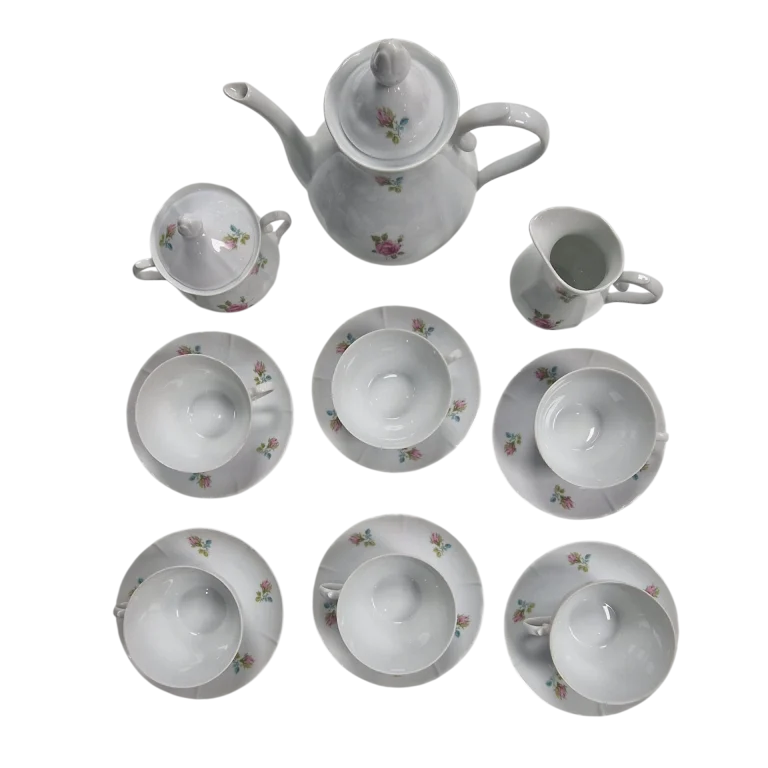 Conjunto de Chá SPAL Porcelanas Portugal 15 Peças Anos 80/90