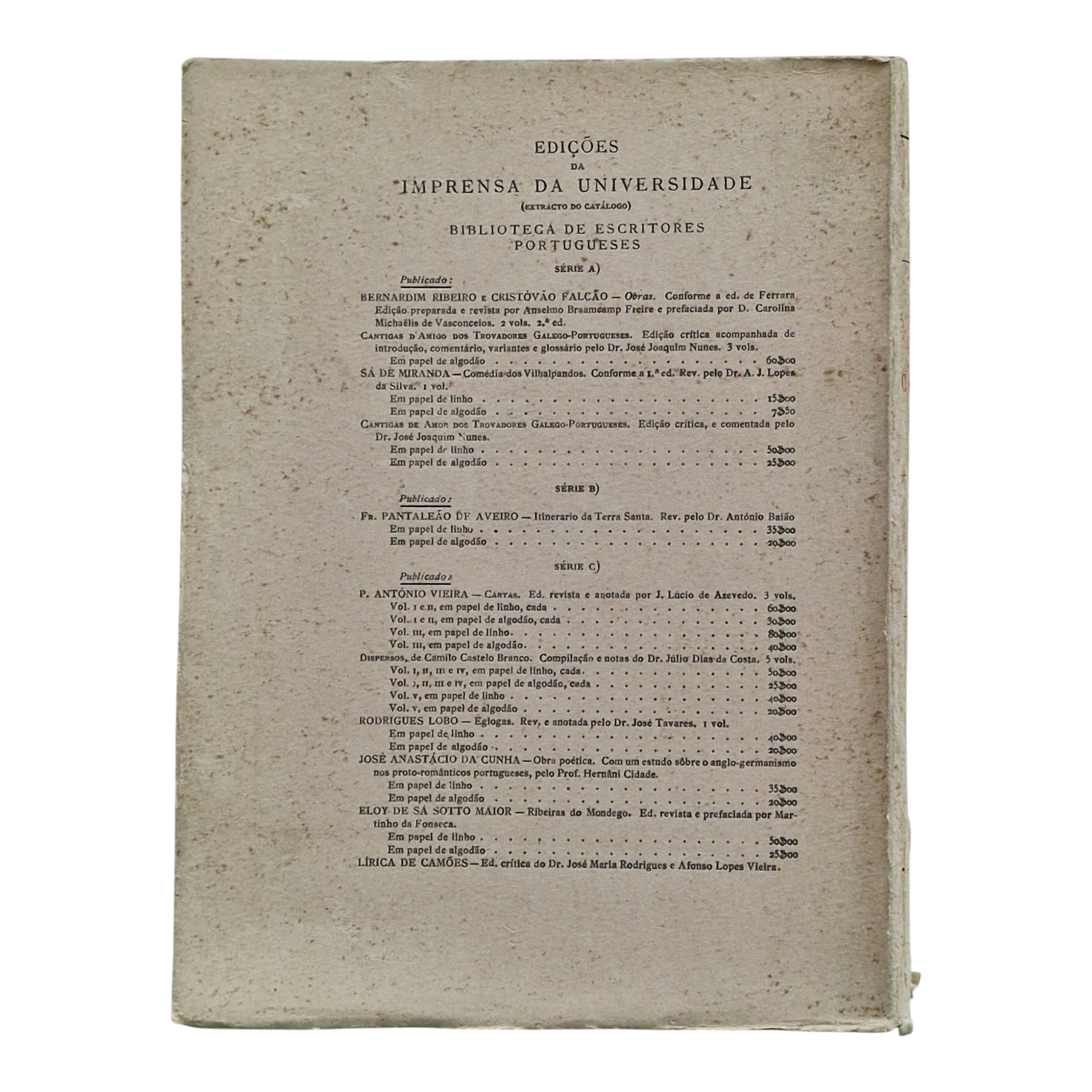 Gil Vicente: Obras Completas – Volume I - Obras de Devaçam - Coimbra 1933