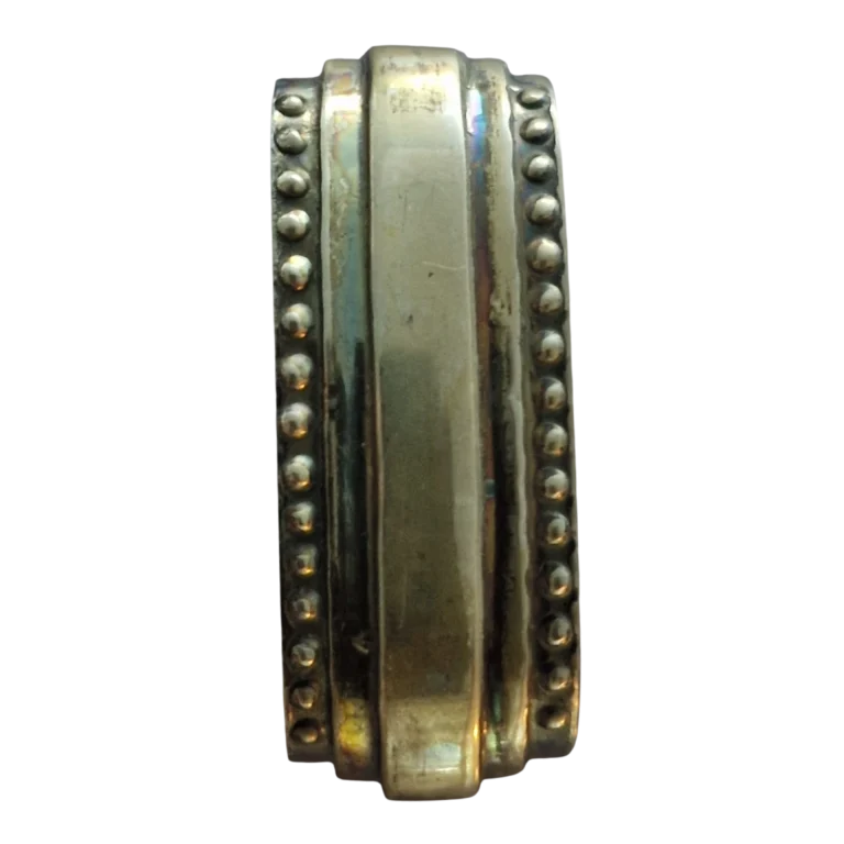 Argola de Guardanapo em Prata com Friso Perolado – 8 g – 4,5 x 1,8 cm