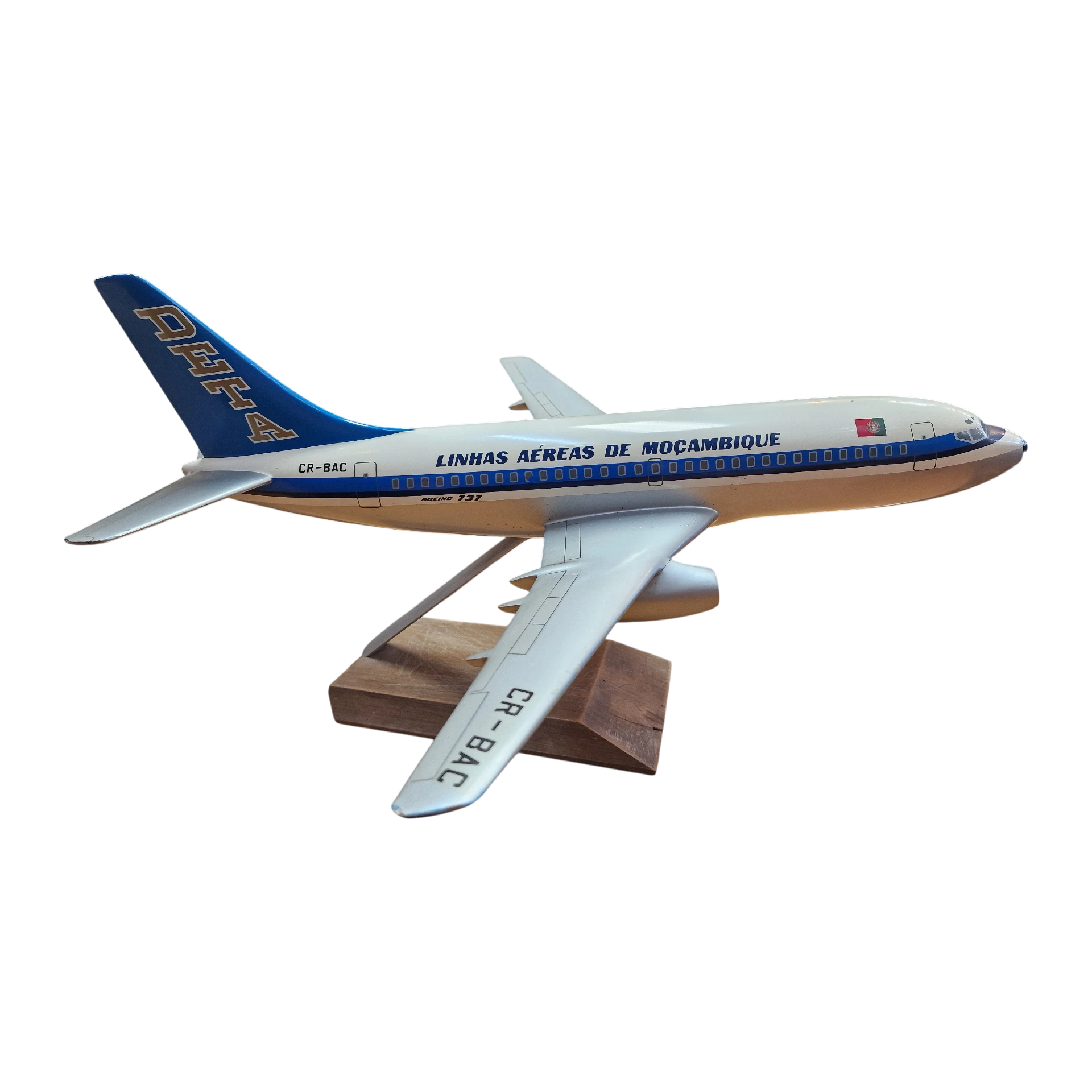 Maquete Boeing 737 DETA CR-BAC - PacMin Miniatures (c. anos 70)