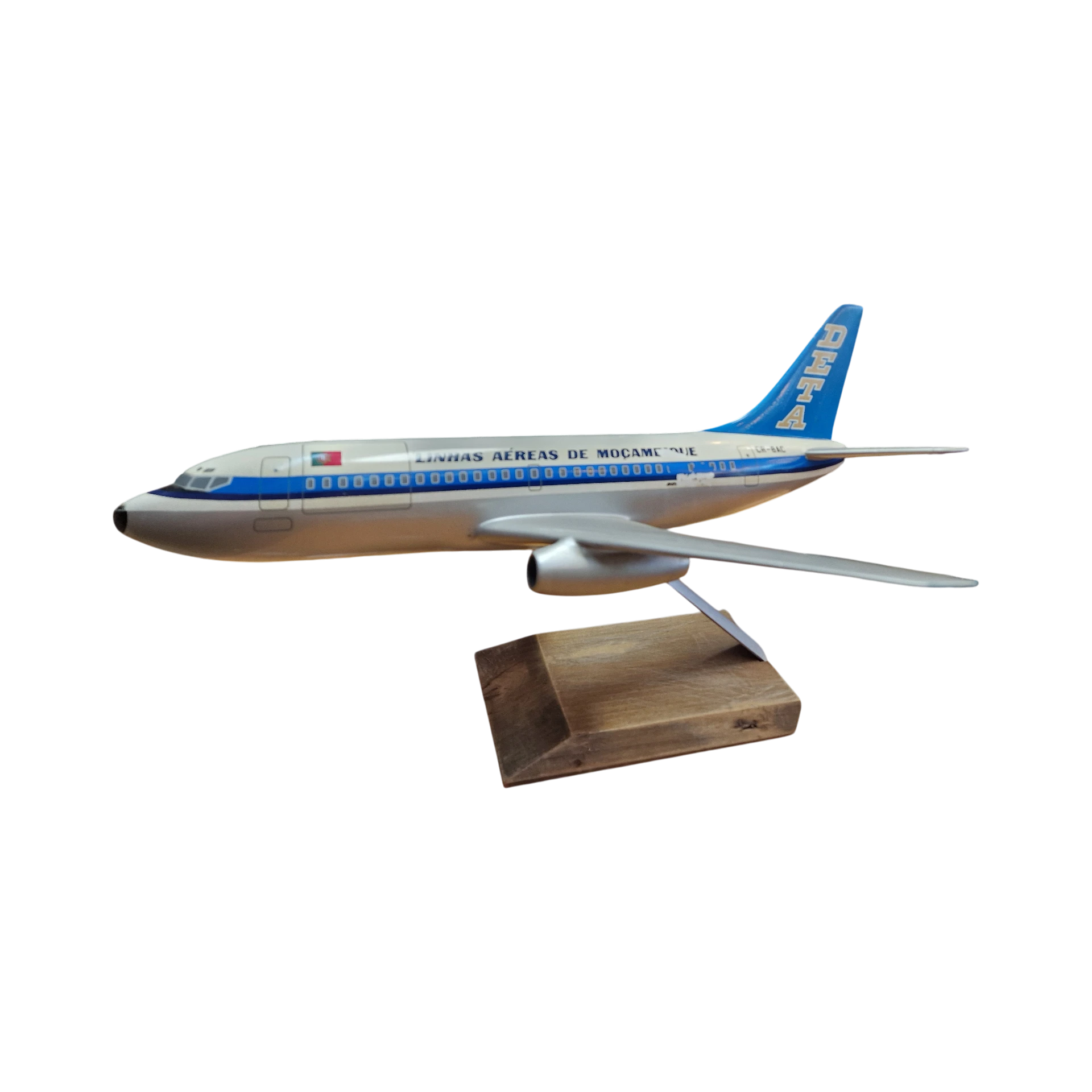 Maquete Boeing 737 DETA CR-BAC - PacMin Miniatures (c. anos 70)