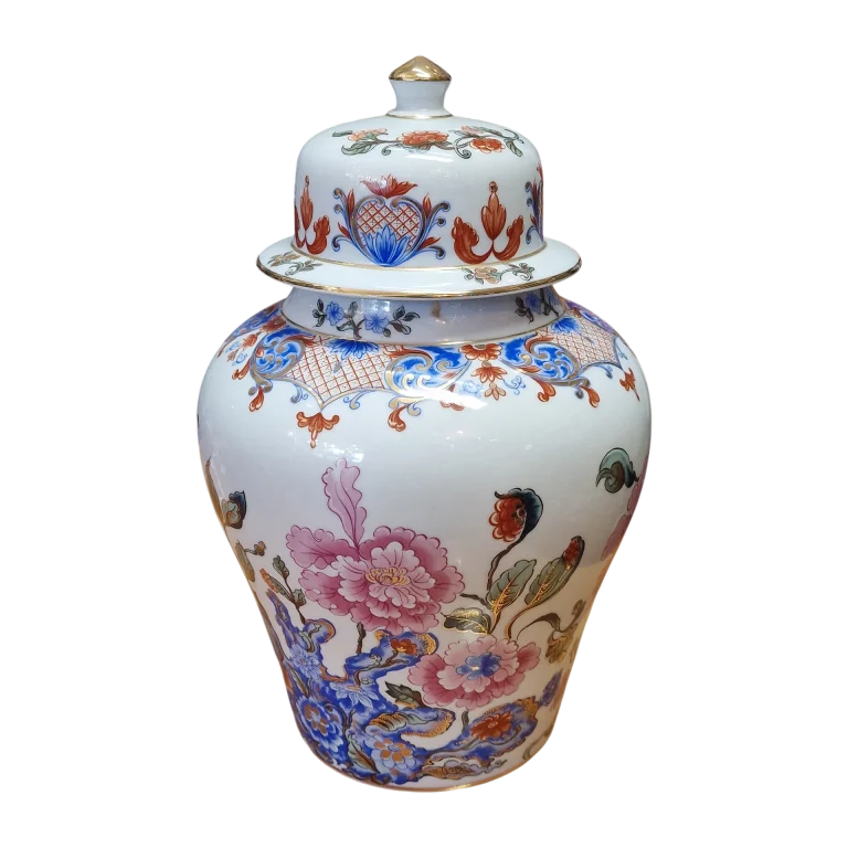Pote com Tampa Pedro Murillo Exclusive Spain em Porcelana Policromada – 29,5 cm