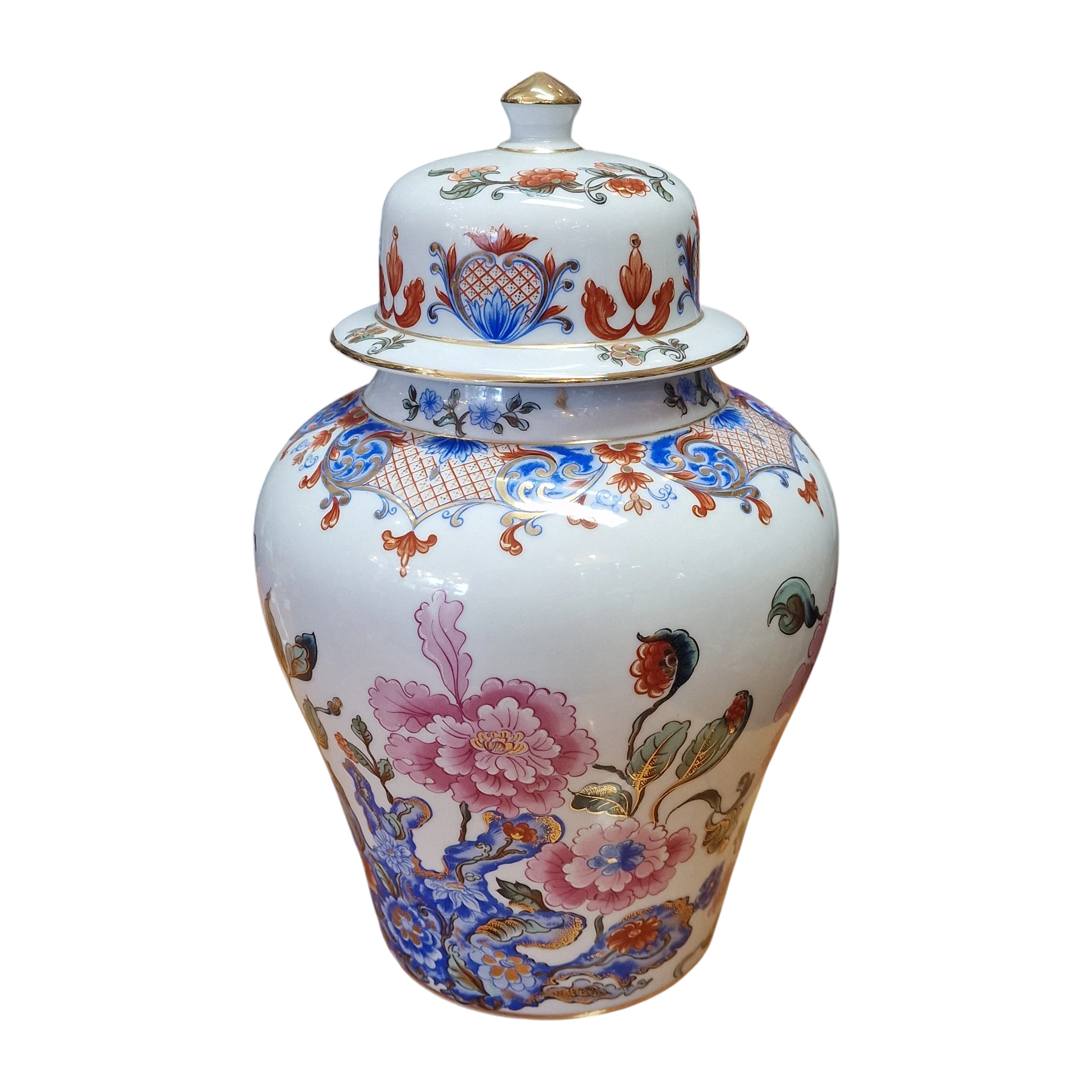 Pote com Tampa Pedro Murillo Exclusive Spain em Porcelana Policromada - 29,5 cm