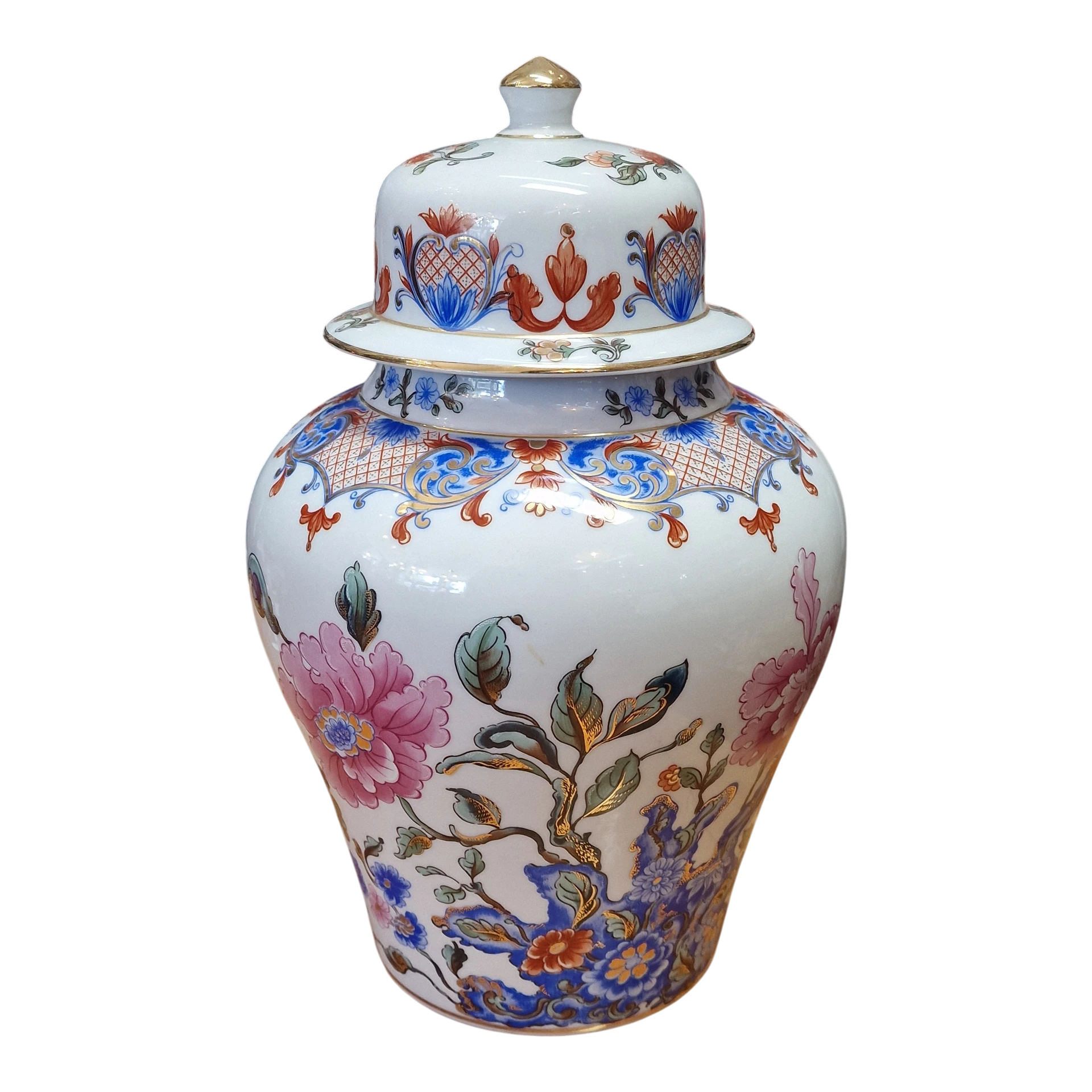 Pote com Tampa Pedro Murillo Exclusive Spain em Porcelana Policromada - 29,5 cm