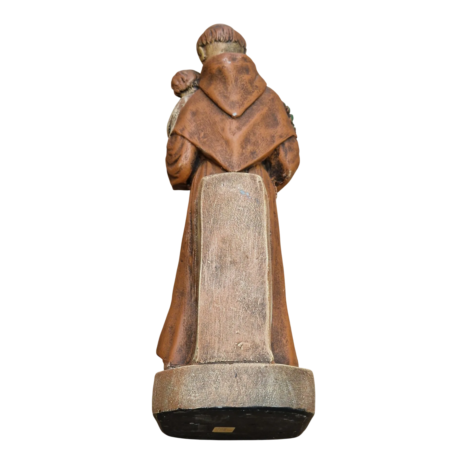 Santo António com o Menino Jesus 21cm — Porta-Vela Devocional Pintado à Mão — Stonedust Portugal