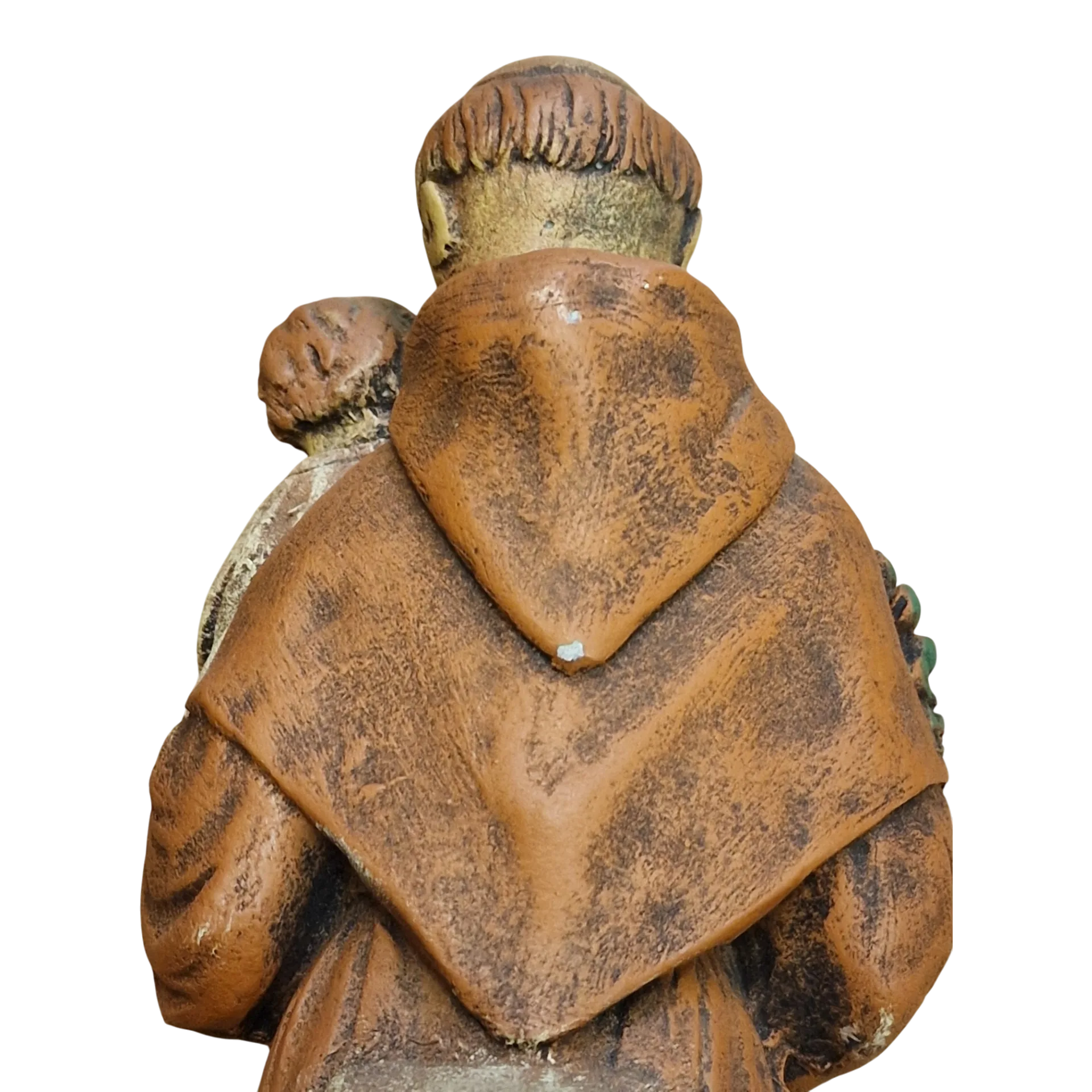 Santo António com o Menino Jesus 21cm — Porta-Vela Devocional Pintado à Mão — Stonedust Portugal