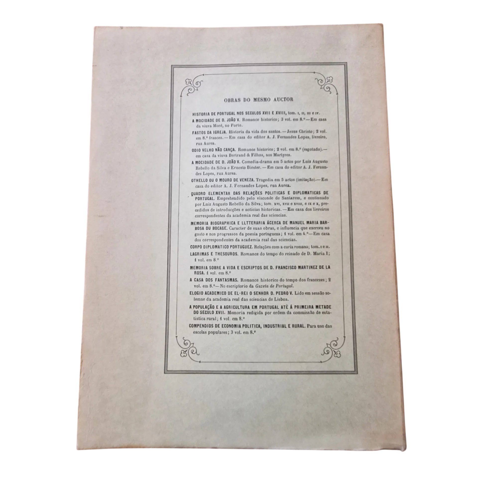 História de Portugal nos Séculos XVII e XVIII — Rebello da Silva — Tomo I — Imprensa Nacional, 1971