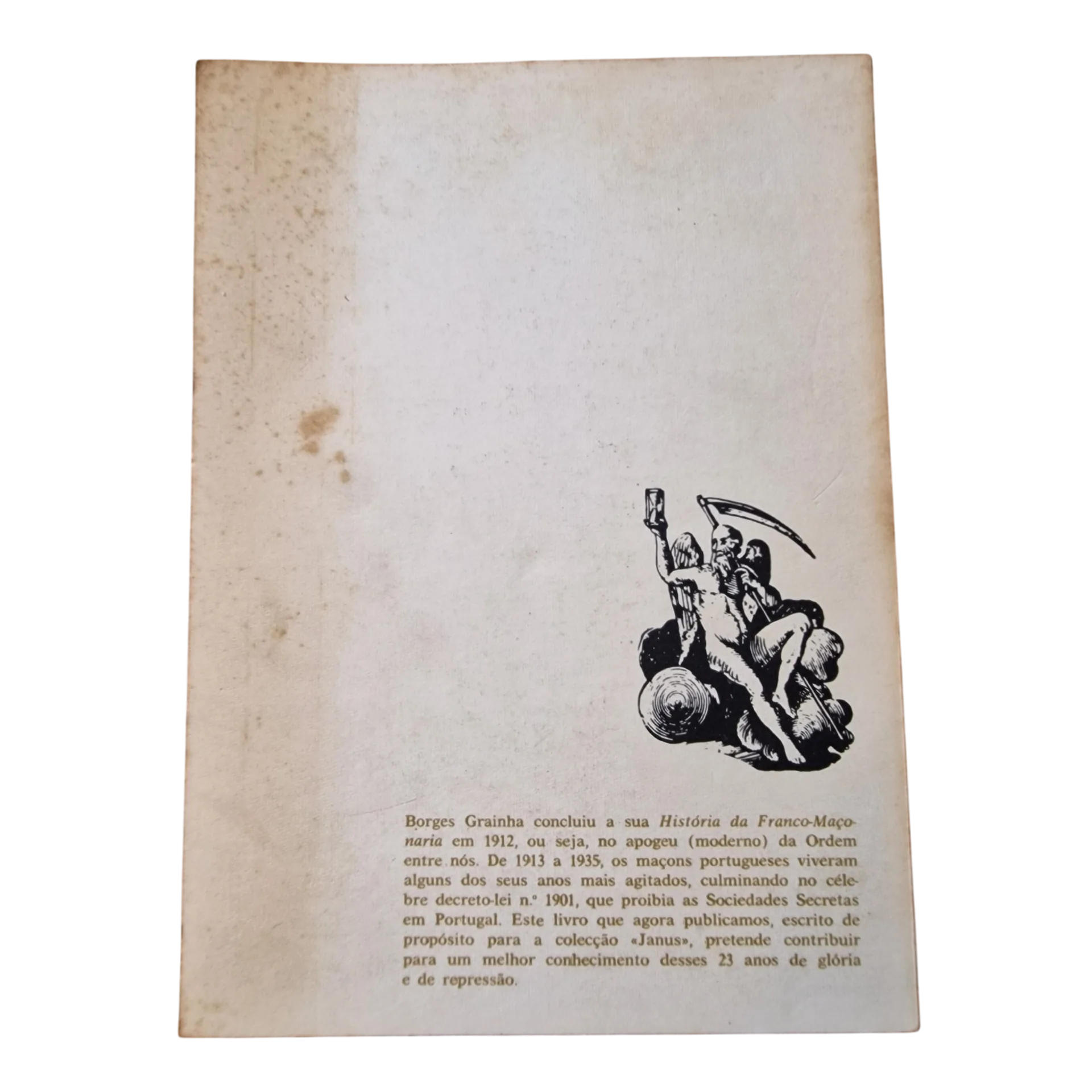Para a História da Maçonaria em Portugal 1913-1935 — António Carlos Carvalho — Editorial Vega, 1976