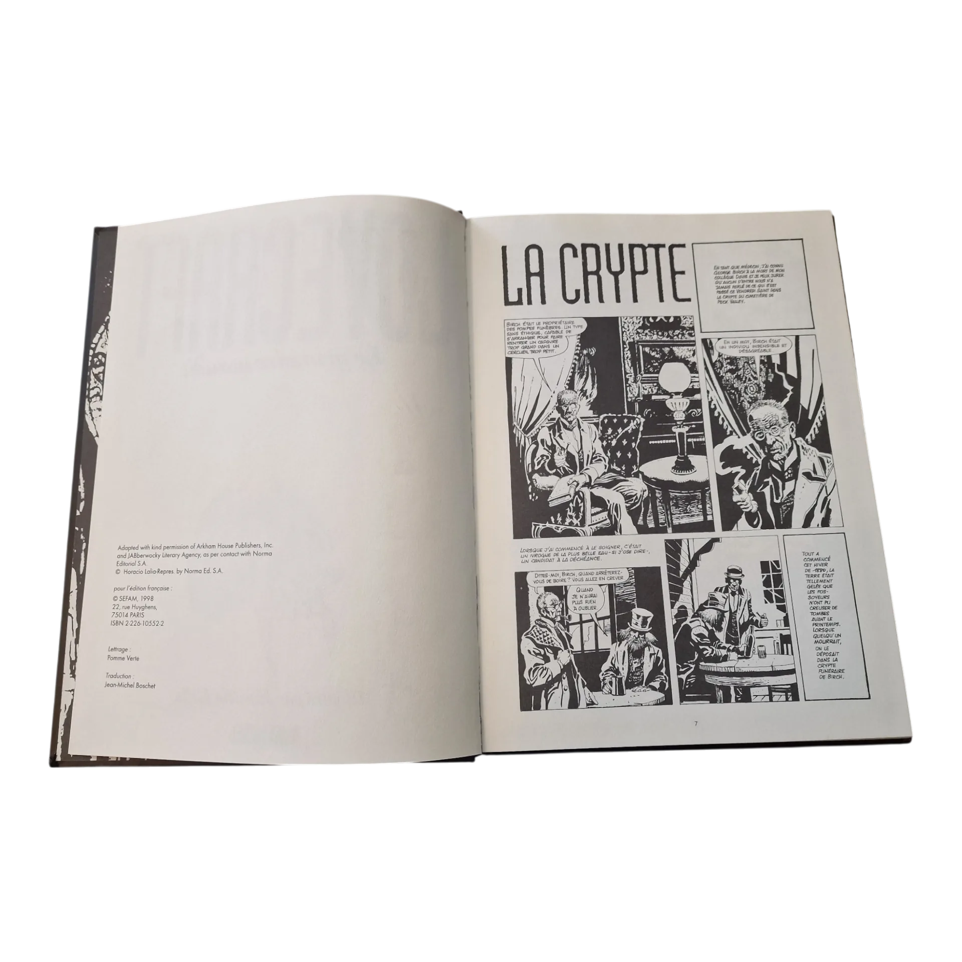 Lovecraft — Le Grimoire Maudit — Horacio Lalia — Albin Michel, 1998 — Capa dura