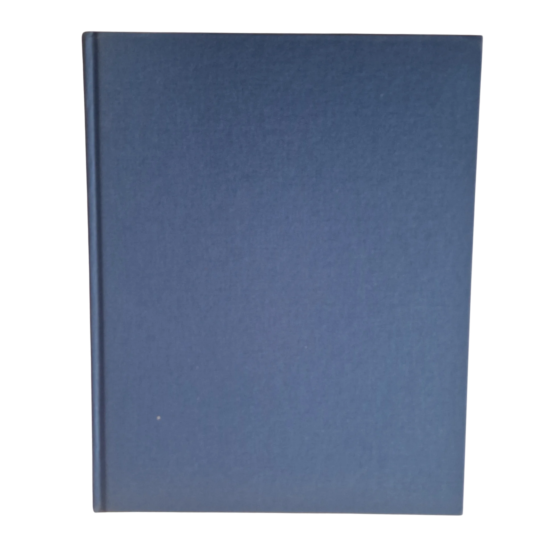 Contracapa do livro em tela azul lisa