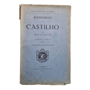 Capa de Memórias de Castilho, Tomo IV, Imprensa da Universidade, 1930