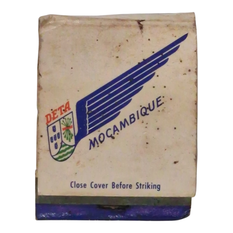 Carteira de Fósforos Vintage DETA Mozambique Airways | Aviação