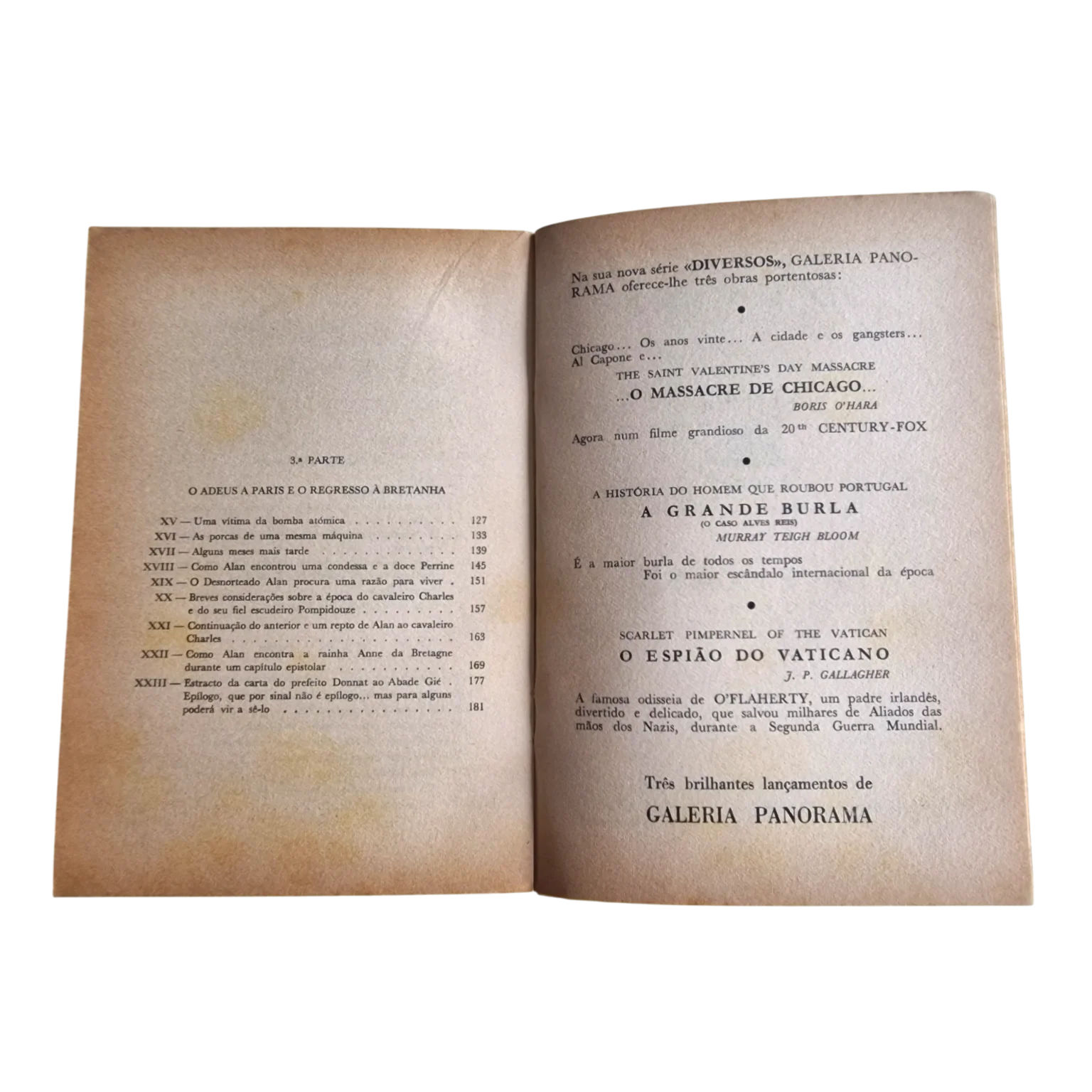 Crónicas do Tempo do Cavaleiro Charles e do Seu Fiel Escudeiro Pompidouze | Miguel Barbosa | Galeria Panorama — Última pág. numerada