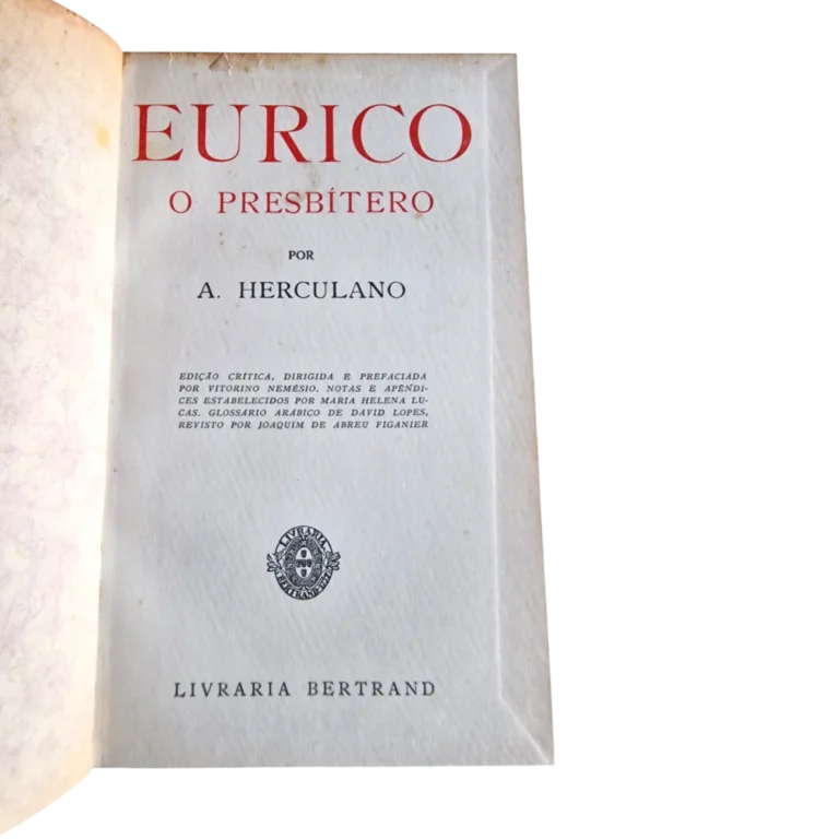 Eurico o Presbítero | A. Herculano | 41.ª edição | Livraria Bertrand