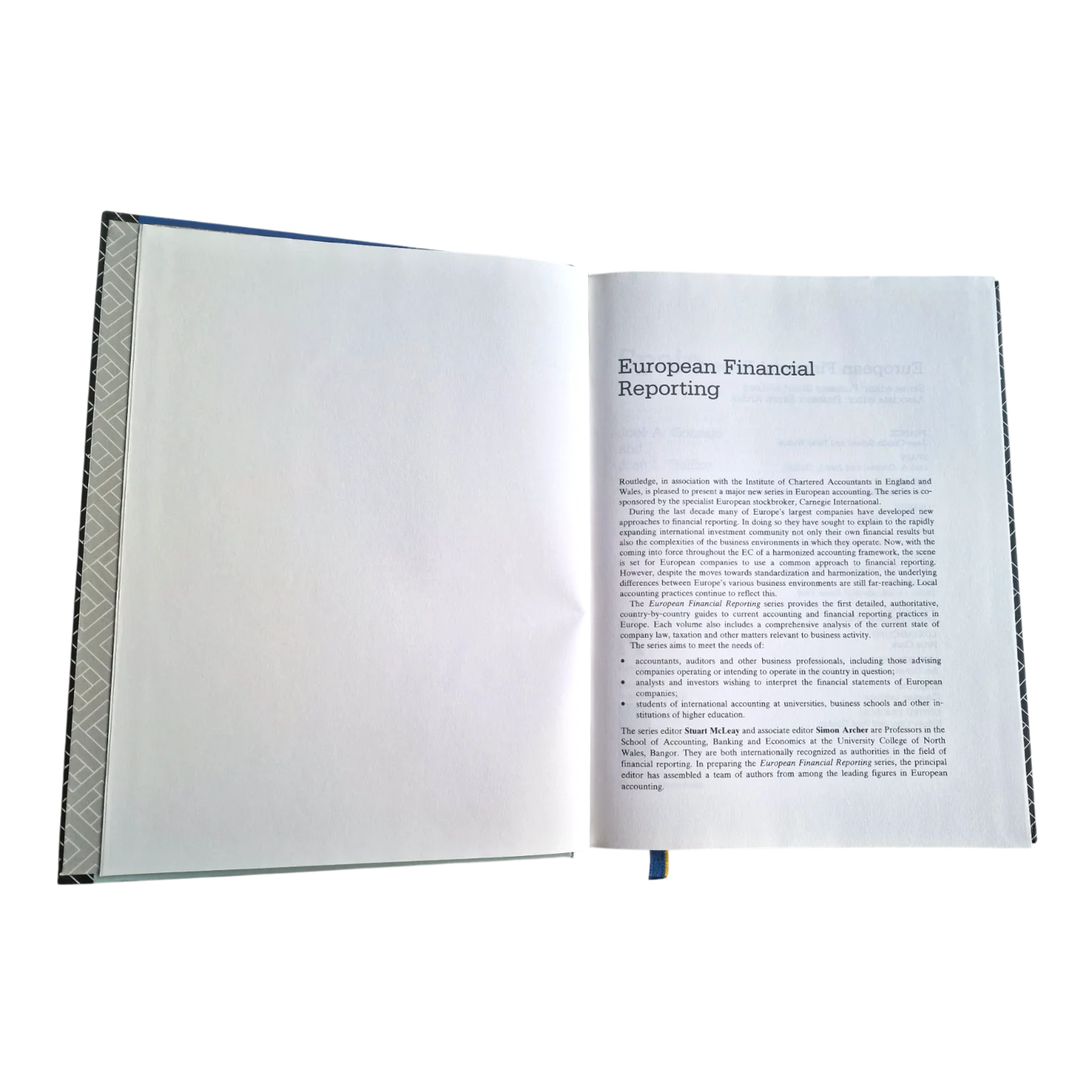 European Financial Reporting: Spain | José A. Gonzalo e José L. Gallizo | 1.ª edição | Routledge | 1992 — Folha de rosto
