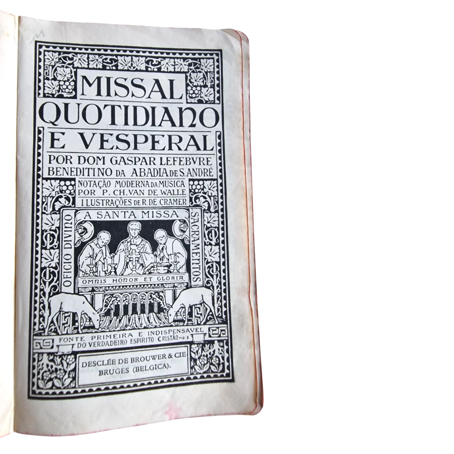 Missal Quotidiano e Vesperal | Dom Gaspar Lefebvre | Desclée de Brouwer & Cie — Folha de rosto