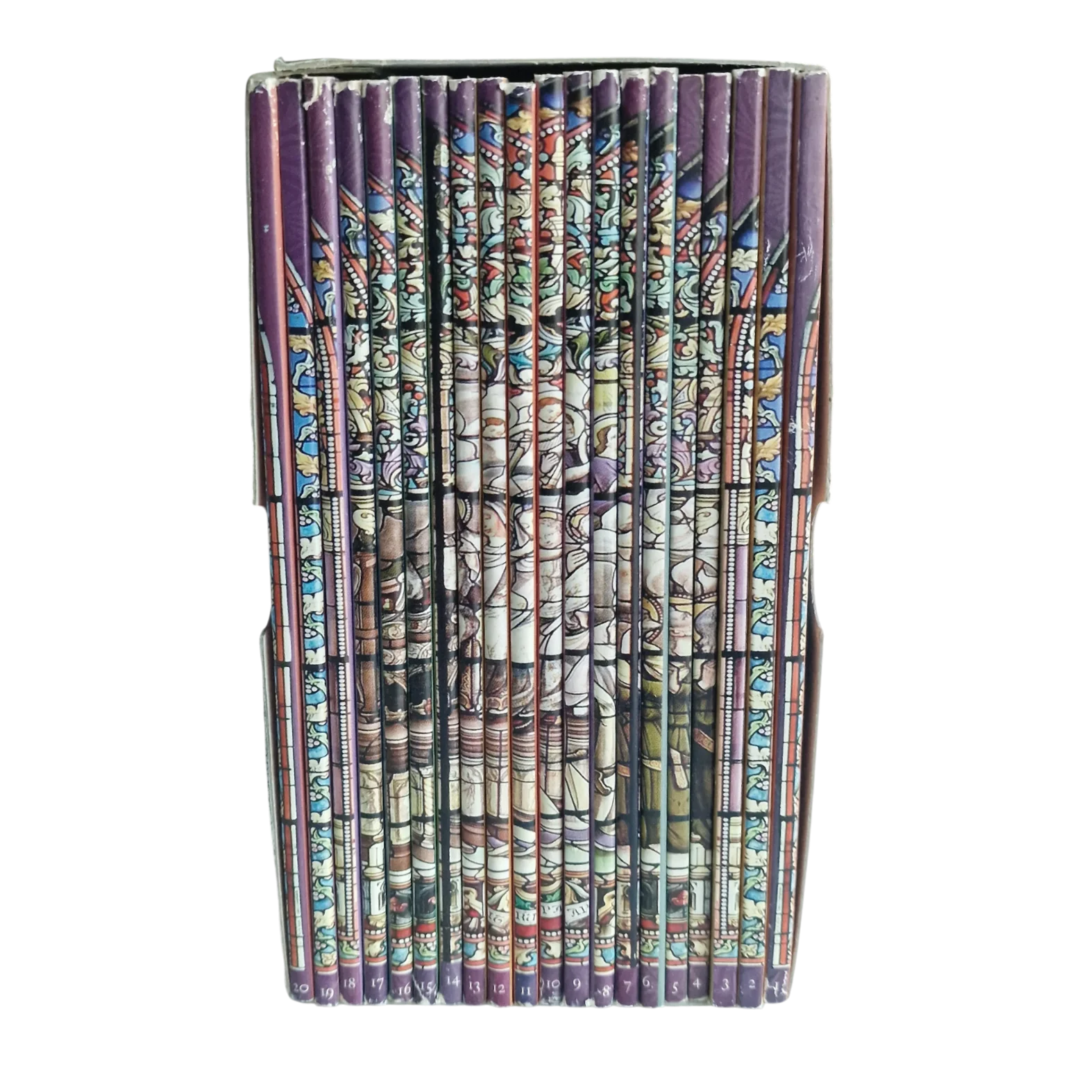 Os Santos da Nossa Vida – Colecção completa em 20 volumes (mini books) com caixa — Lombada
