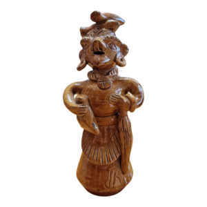 Júlia Ramalho – Figura Feminina em Barro Vidrado – Cerâmica de Barcelos, Portugal – 17 cm