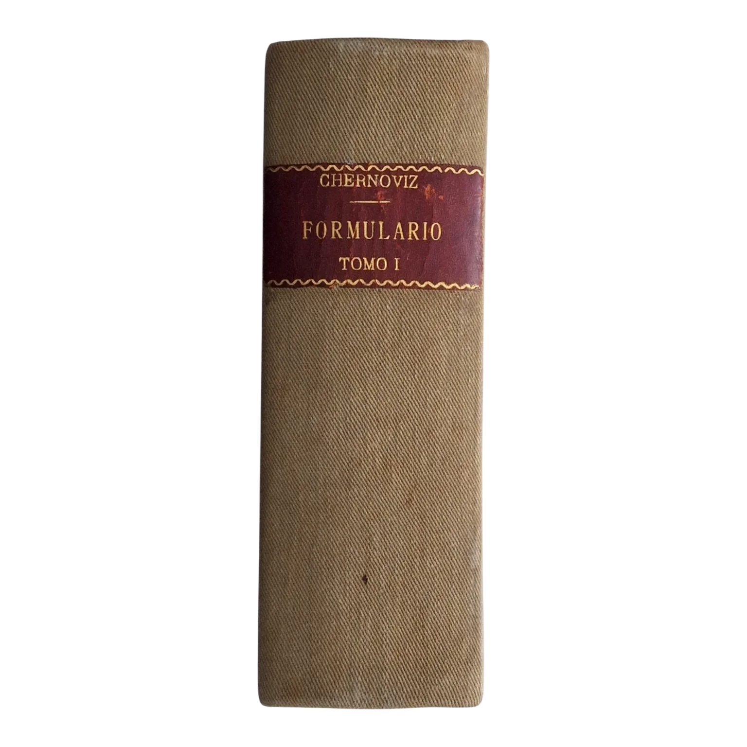 Formulário e Guia Médico – Tomo I | Chernoviz | 19.ª edição | 1927 — Lombada