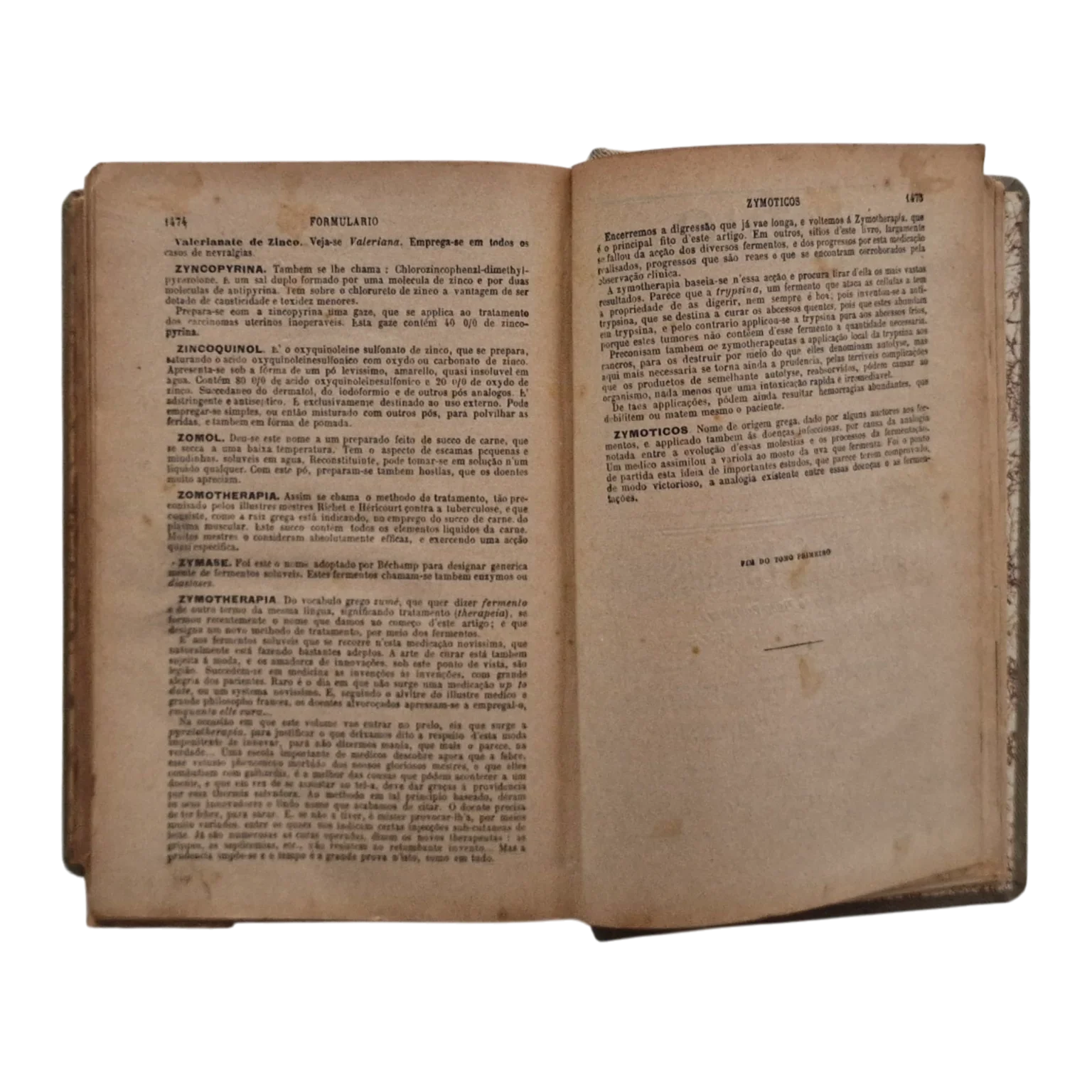 Formulário e Guia Médico – Tomo I | Chernoviz | 19.ª edição | 1927 — Última pág. numerada