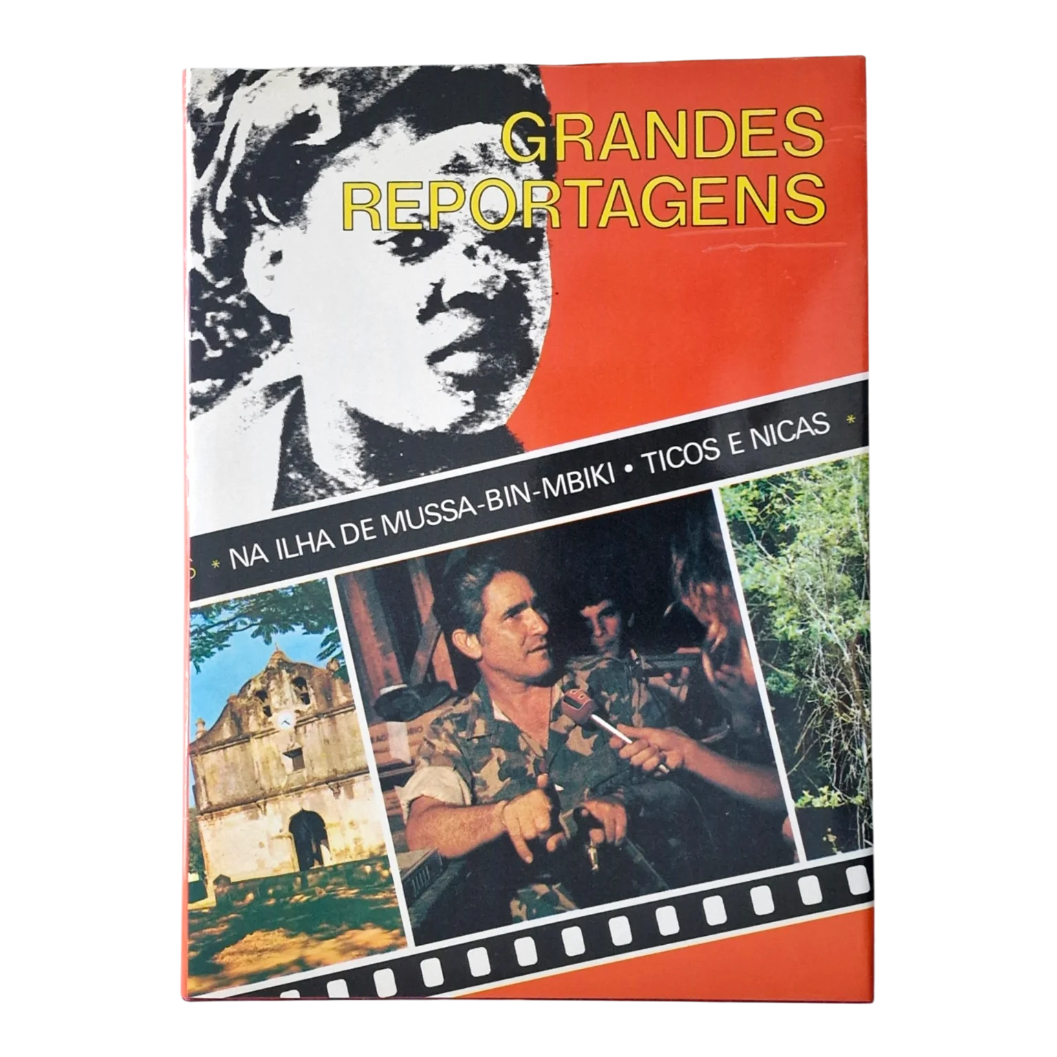 Grandes Reportagens: Na Ilha de Mussa-Bin-Mbiki / Ticos e Nicas | Joaquim da Silva Furtado | 1.ª Edição | Amigos do Livro, Editores | 1985 — Capa